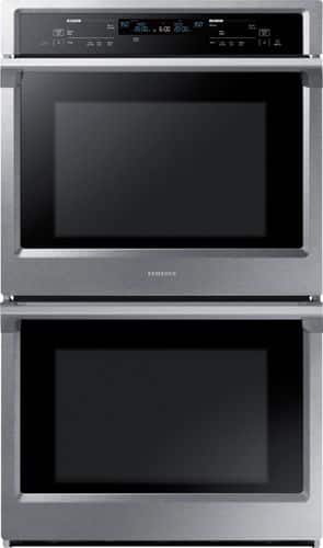 Samsung - 30" Double Wall Oven - Stainless steel - Front_Standard