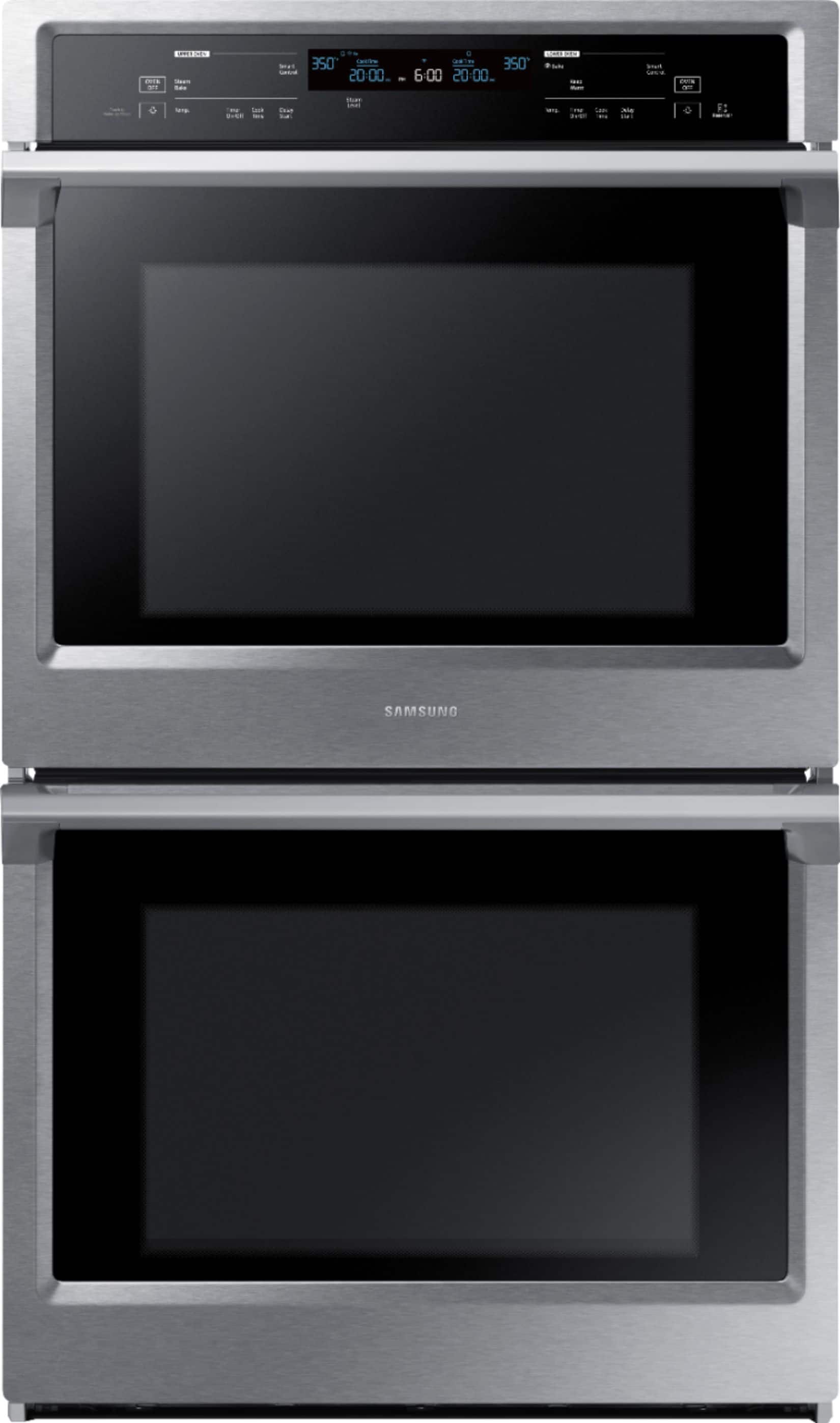 Samsung - 30" Double Wall Oven - Stainless steel - Front_Zoom