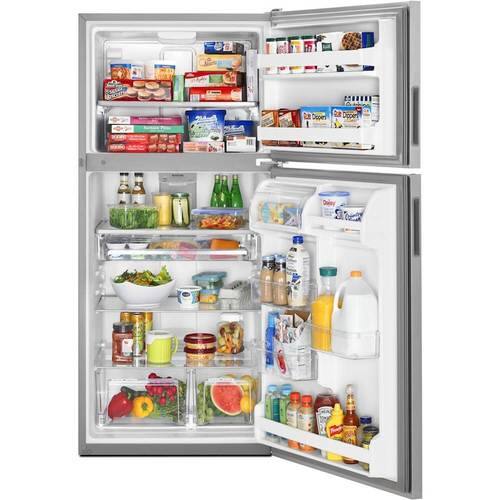 Maytag 20.5 Cu. Ft. TopFreezer Refrigerator Stainless steel at