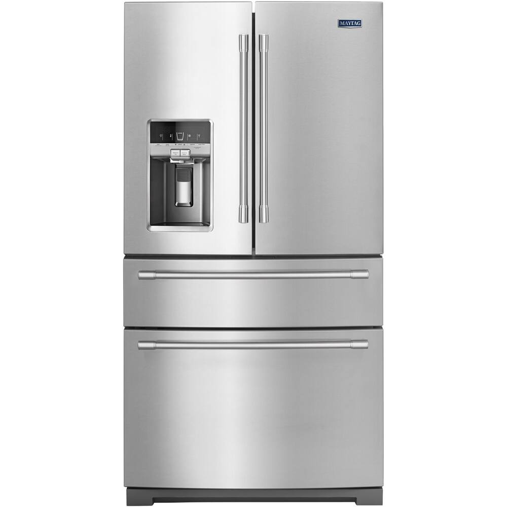 Maytag - 26.2 Cu. Ft. 4-Door French Door Refrigerator - Stainless steel - Front_Standard