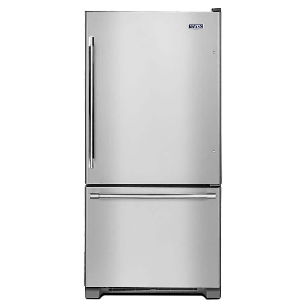 Maytag 22.1 Cu. Ft. BottomFreezer Refrigerator Stainless steel at