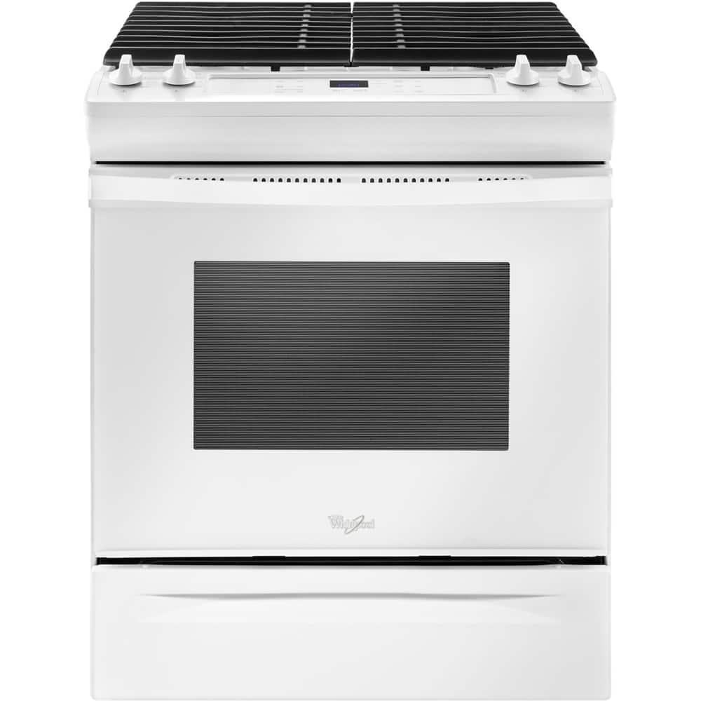 Whirlpool - 5.0 Cu. Ft. Self-Cleaning Slide-In Gas Range - White - Front_Zoom