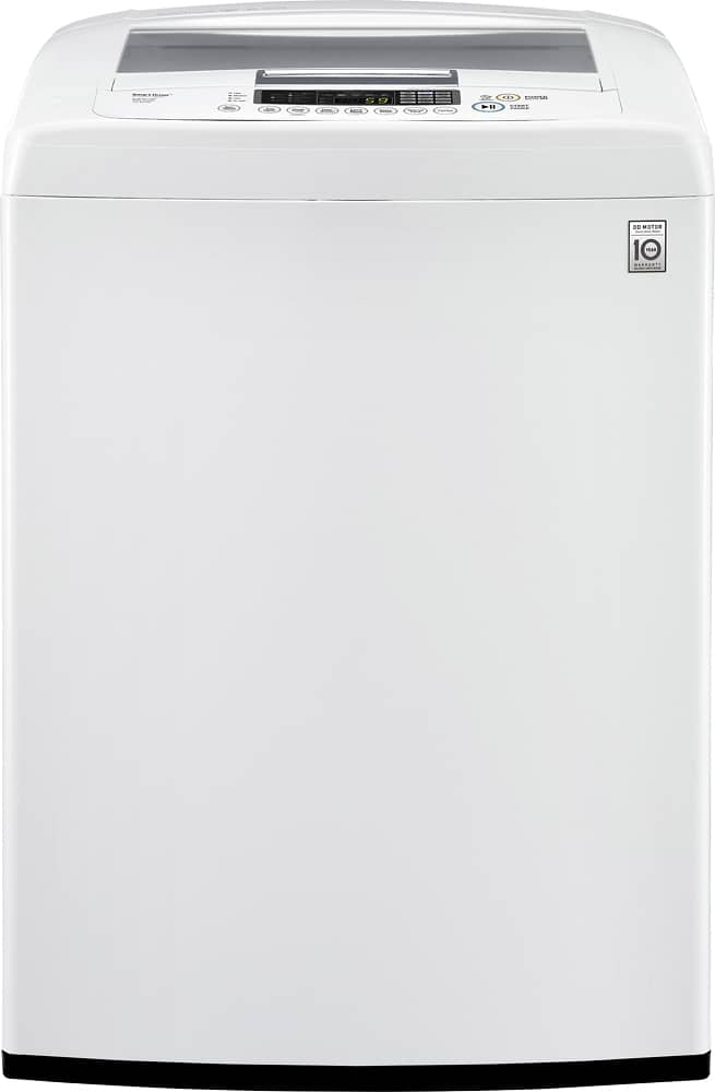 LG - 4.5 Cu. Ft. 9-Cycle Top-Loading Washer - White - Front_Zoom