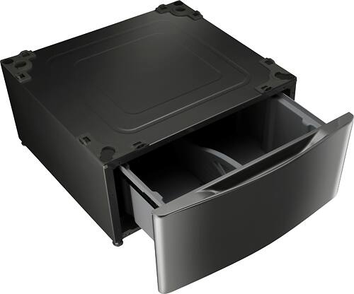 LG - 27" Laundry Pedestal with Storage Drawer - Black stainless steel - Alt_View_Standard_11