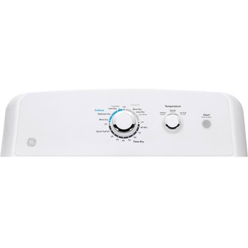 GE - 6.2 Cu. Ft. 3-Cycle Electric Dryer - White - Alt_View_Standard_11