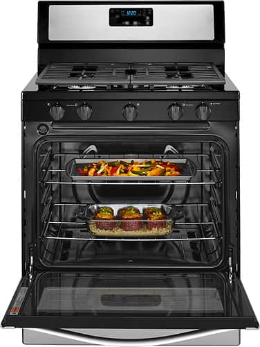 Whirlpool - 5.1 Cu. Ft. Freestanding Gas Range - Stainless steel - Alt_View_Standard_1