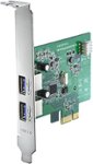 Insignia - 2-Port USB 3.0 PCI Express Interface Card - Silver