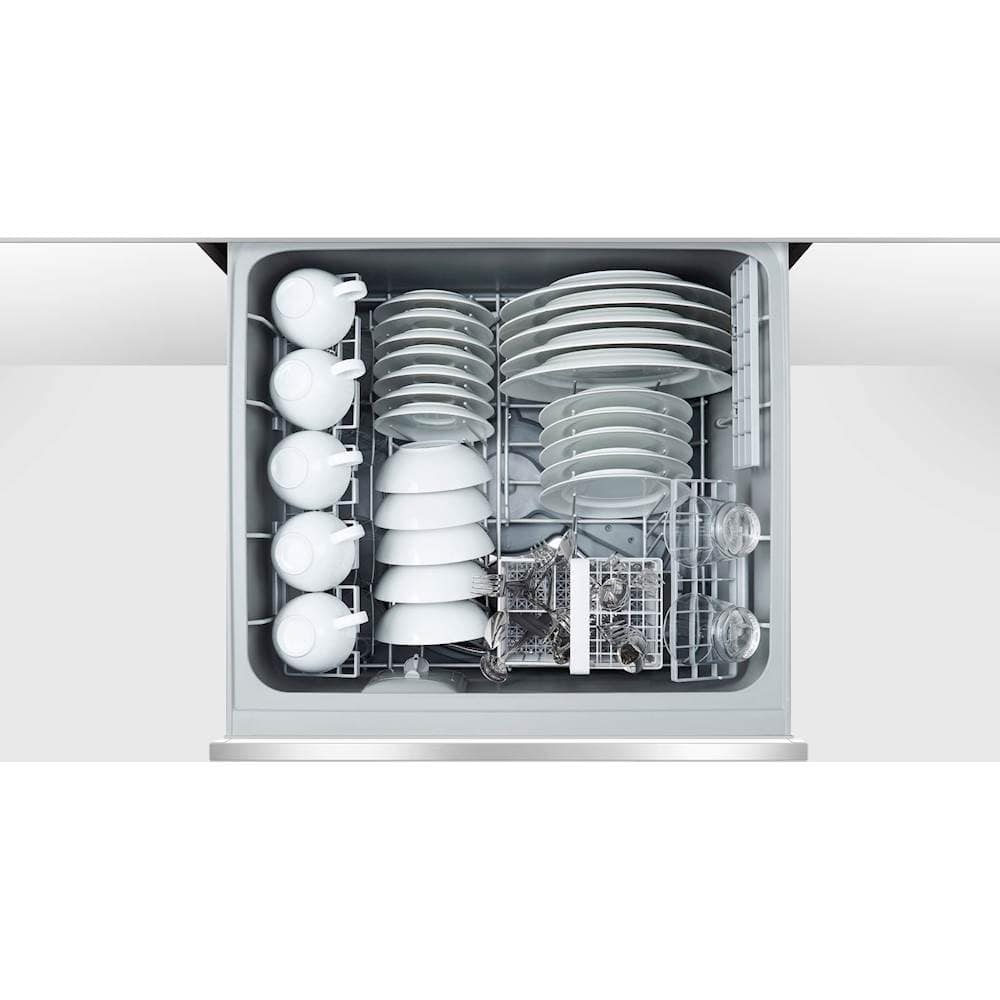 Fisher & Paykel - Single DishDrawer™ 24" Front Control Tall Tub Built-In Dishwasher - EZKleen Stainless Steel - Alt_View_Standard_12