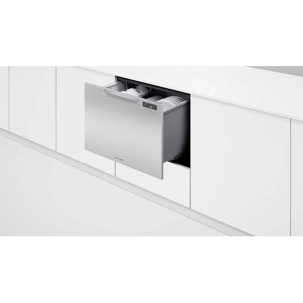 Fisher & Paykel - Single DishDrawer™ 24" Front Control Tall Tub Built-In Dishwasher - EZKleen Stainless Steel - Alt_View_Standard_14