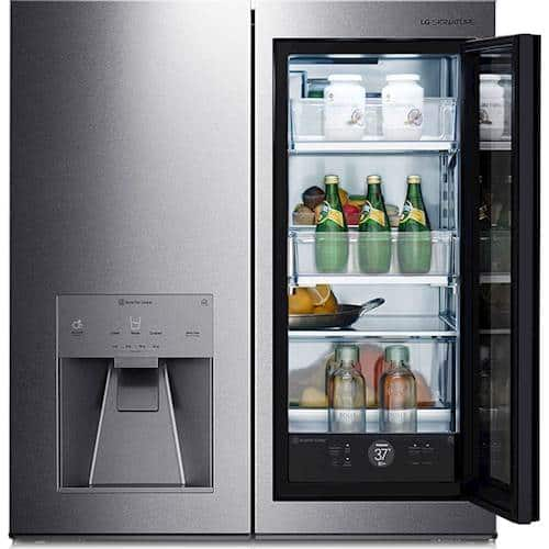 Lg Signature Cu Ft Instaview Door In Door Smart Wi Fi Enabled Refrigerator Textured