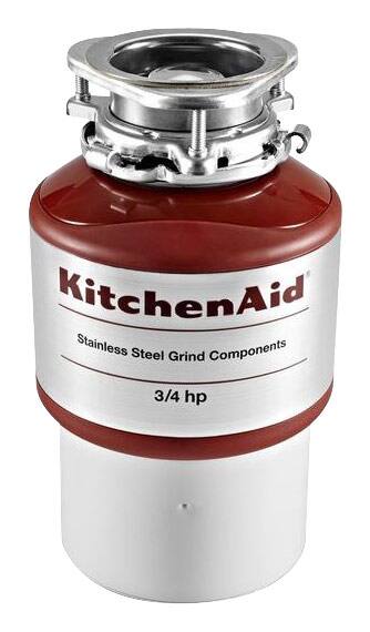 KitchenAid - 3/4 HP Disposer - Red - Front_Standard