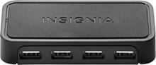 Insignia - 4-Port USB 2.0 Hub - Black