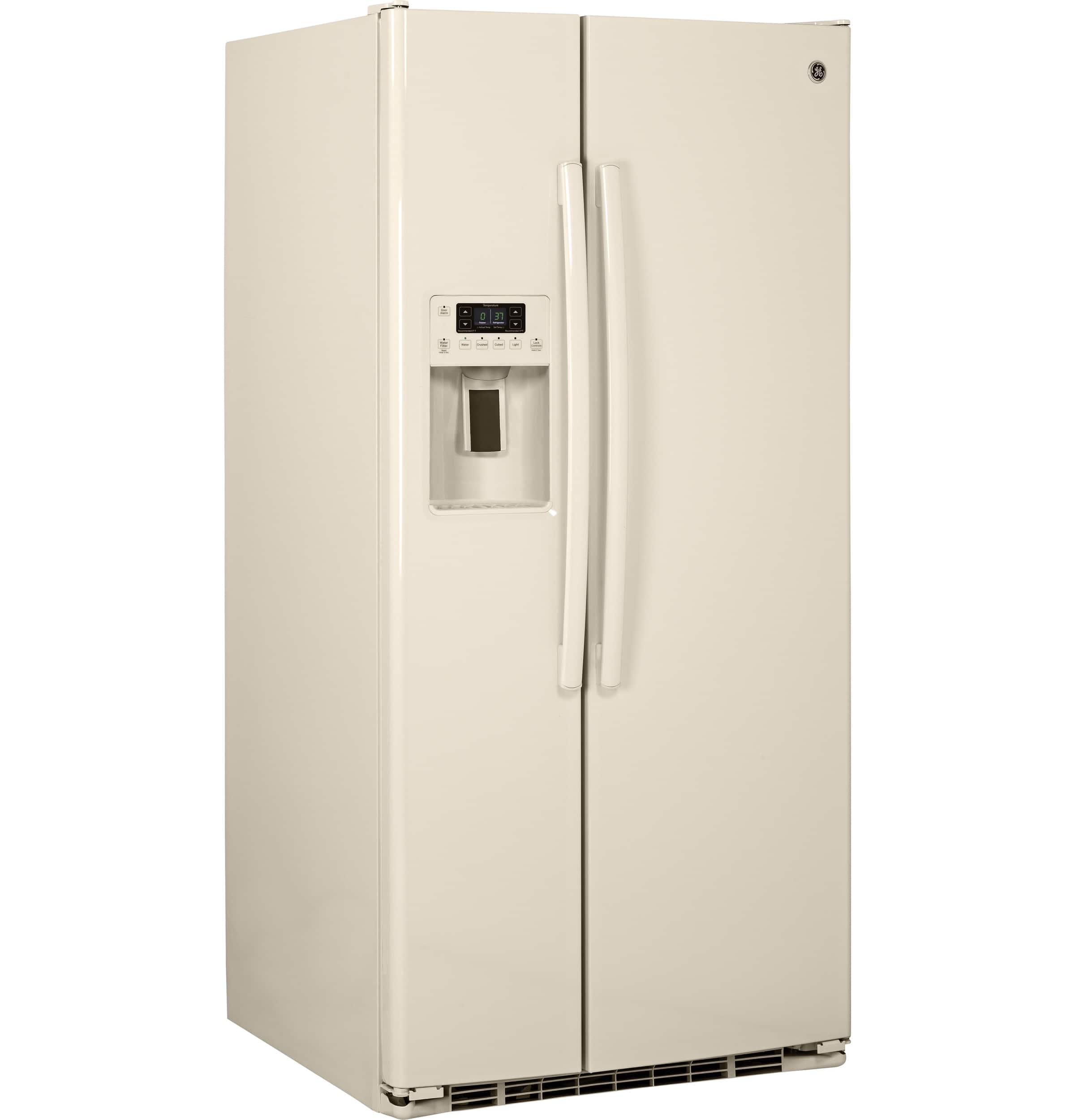 GE - 23.2 Cu. Ft. Side-by-Side Refrigerator - Bisque - Alt_View_Standard_12