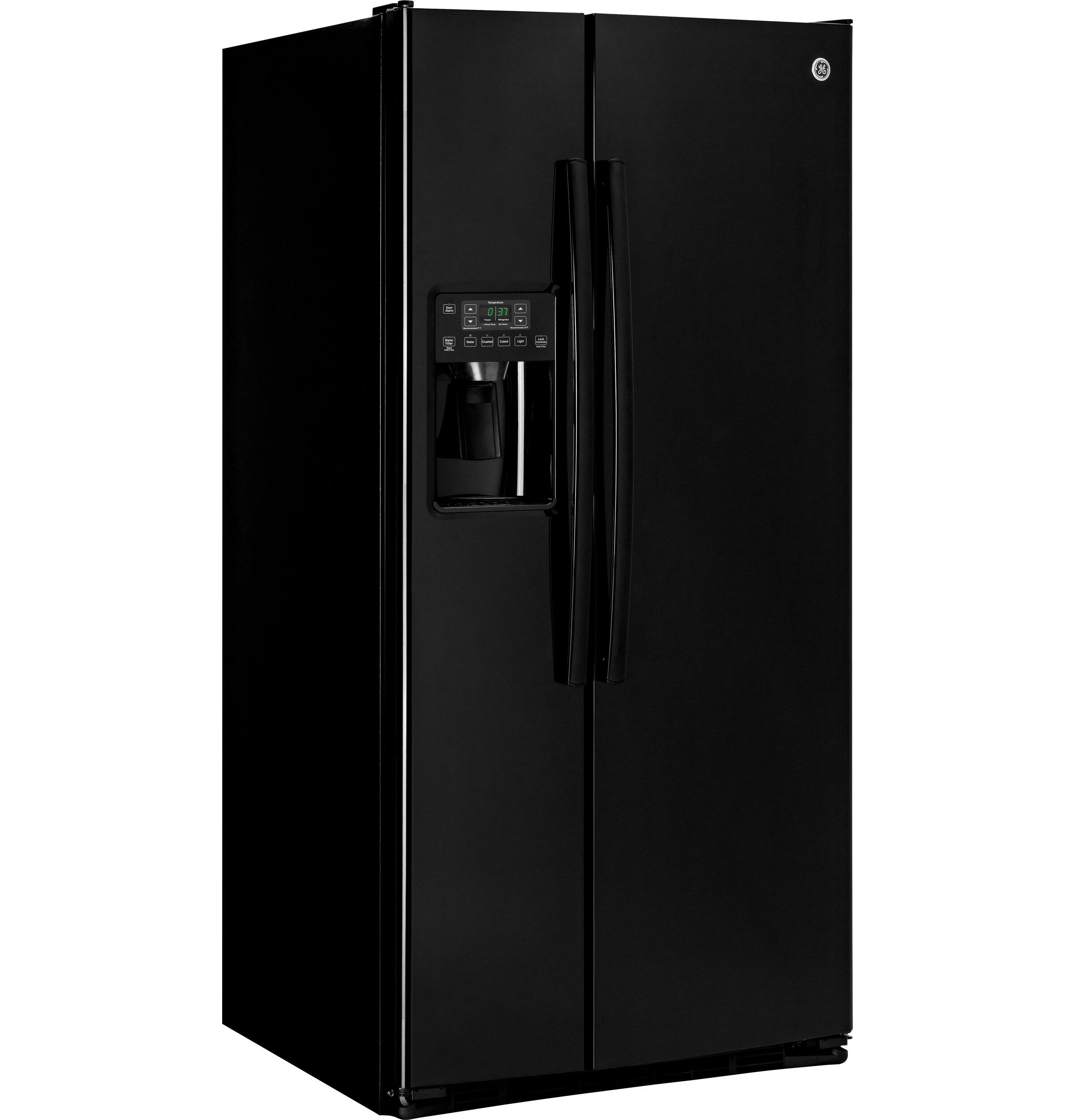 GE - 23.2 Cu. Ft. Side-by-Side Refrigerator - Black - Alt_View_Standard_12