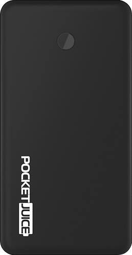 Tzumi - PocketJuice 15,000 mAh Portable Charger for Most USB-Enabled Devices - Black
