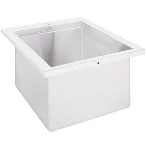 Sedona By Lynx - 18" Drop in Deep Sink - Stainless Steel - Front_Standard