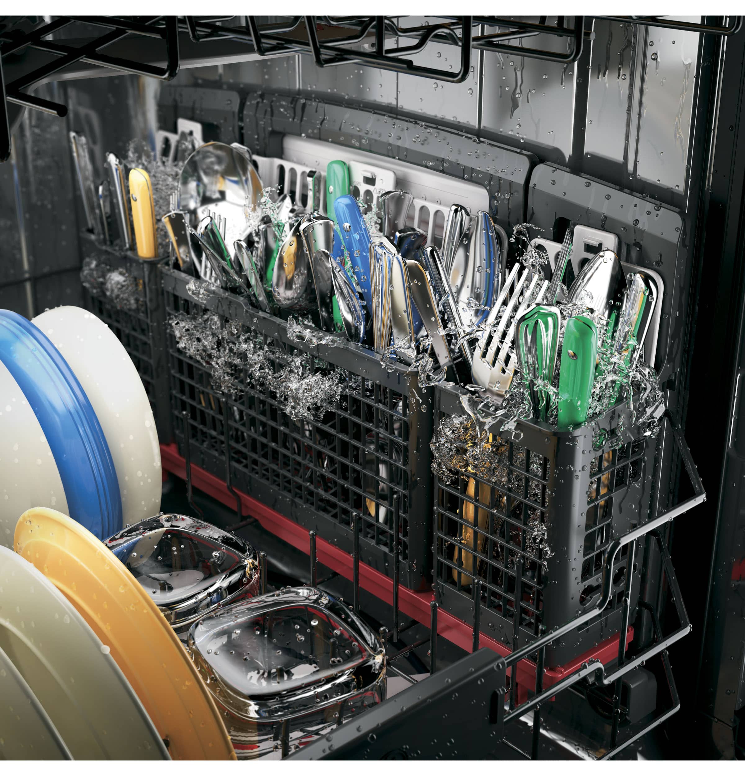 GE - Profile Series 24" Built-In Dishwasher - Stainless steel - Alt_View_Standard_13
