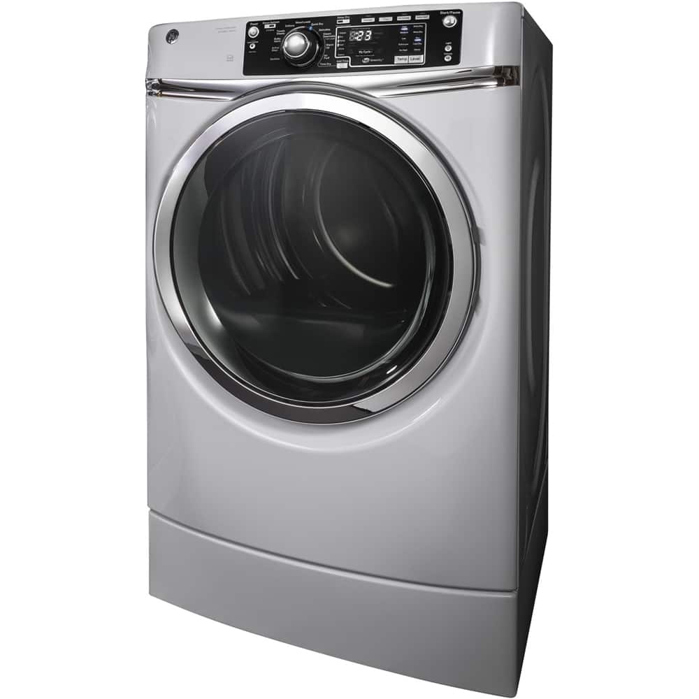 GE - RightHeight 8.3 Cu. Ft. 13-Cycle Electric Dryer with Steam - White - Alt_View_Standard_11