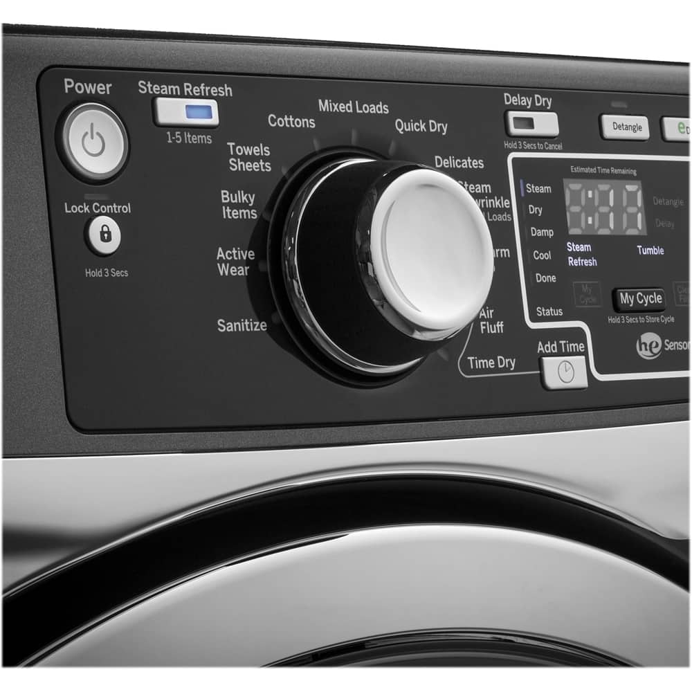 GE - RightHeight 8.3 Cu. Ft. 13-Cycle Electric Dryer with Steam - White - Alt_View_Standard_12