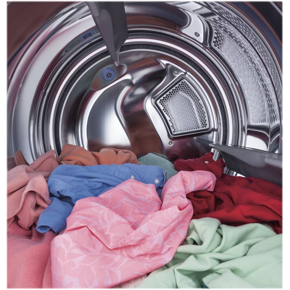 GE - 8.3 Cu. Ft. 13-Cycle Electric Dryer with Steam - Diamond gray - Alt_View_Standard_14