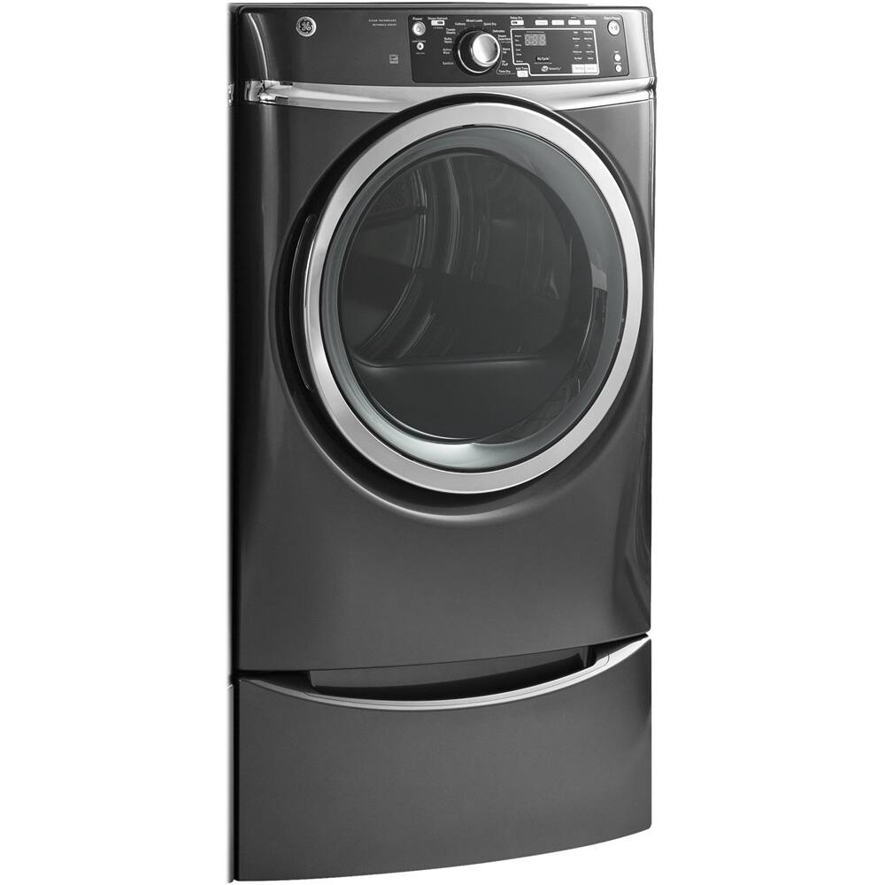 GE - 8.3 Cu. Ft. 13-Cycle Electric Dryer with Steam - Diamond gray - Alt_View_Standard_15