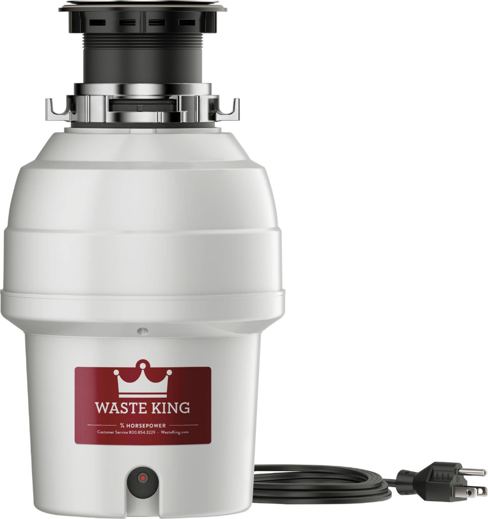 Waste King - Legend Series 3/4 HP EZ Mount Disposer - Gray - Front_Zoom