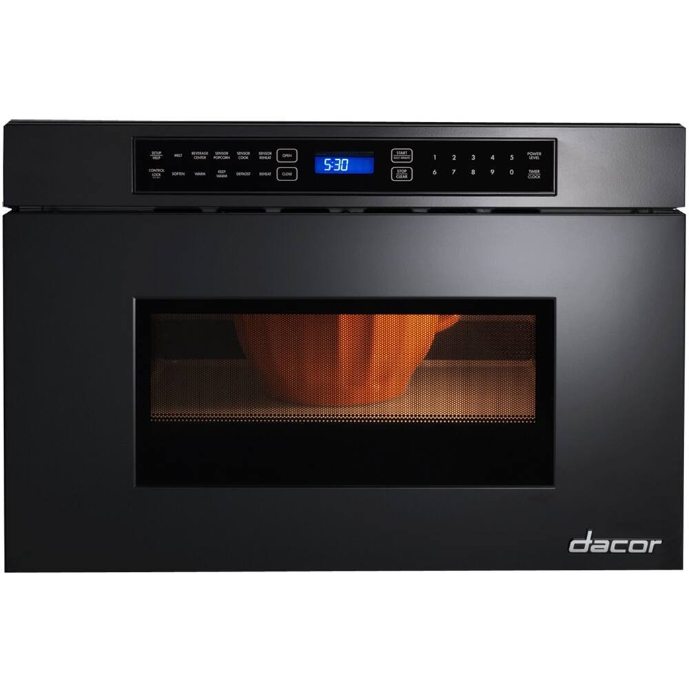 Dacor - Renaissance 1.0 Cu. Ft. Built-In Microwave - Black - Front_Zoom