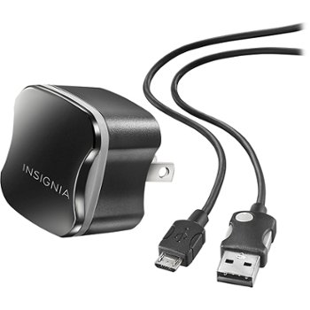 Insignia - Micro USB Wall Charger - Black