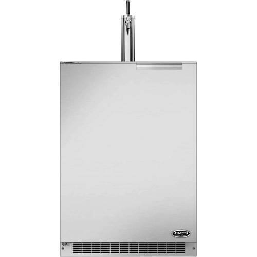 DCS - 24" 5.7 Cu. Ft. Single Tap Outdoor Beer Dispenser - Stainless Steel - Front_Standard
