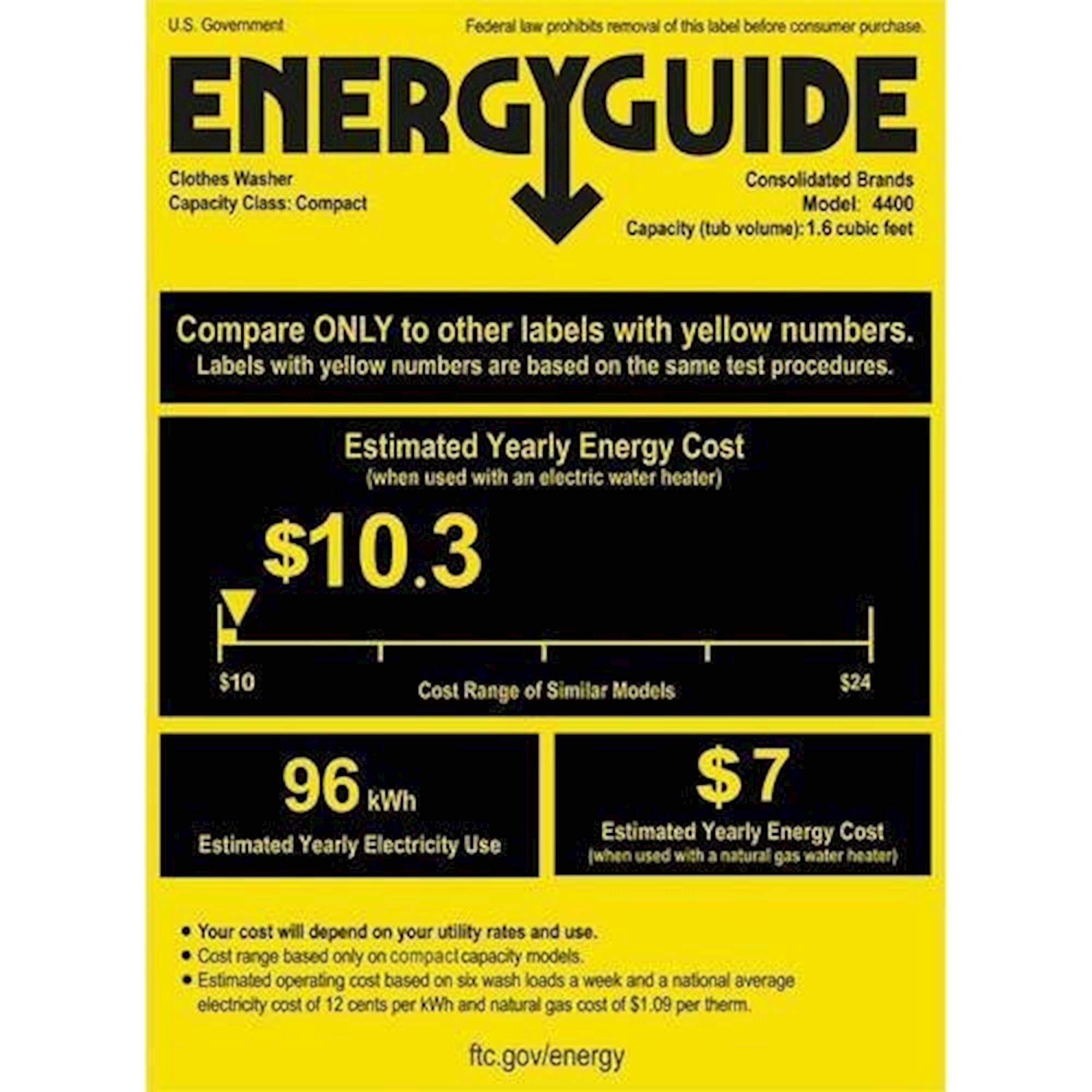 Equator - 1.6 Cu. Ft. 7-Cycle Washer and Dryer Combo - White - Energy_Guide