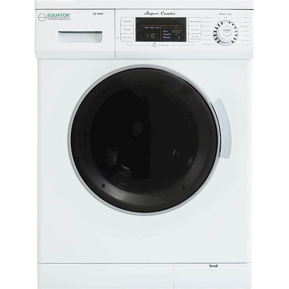 Equator - 1.6 Cu. Ft. 7-Cycle Washer and Dryer Combo - White - Front_Zoom
