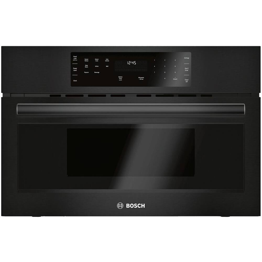 Bosch - 500 Series 1.6 Cu. Ft. Built-In Microwave - Black - Front_Zoom