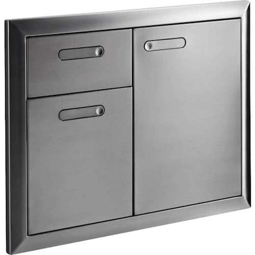 Lynx - Ventana 30" Built-In Access Door and Double Drawer Combination - Stainless Steel - Angle_Standard