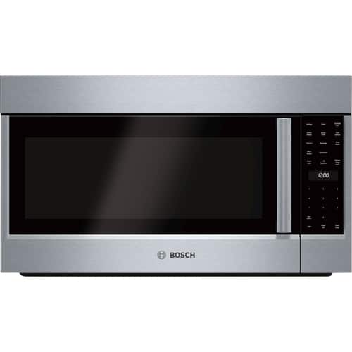 Bosch - Benchmark Series 1.8 Cu. Ft. Convection Over-the-Range Microwave with Sensor Cooking - Stainless steel - Front_Standard