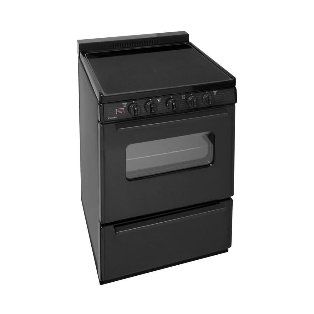 Premier - Freestanding Electric Range - Black - Front_Zoom