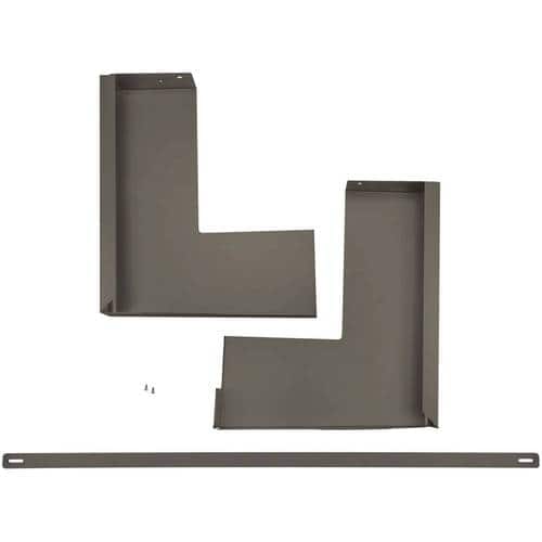 GE - 30.8" Trim Kit for Microwaves - Slate - Front_Standard