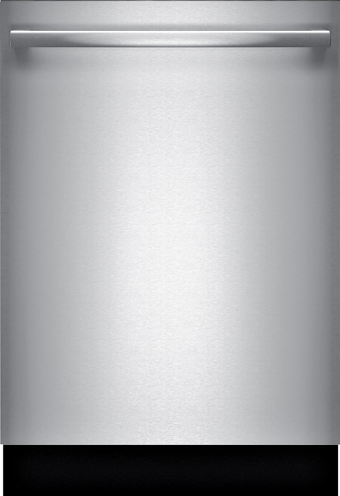 Bosch - 300 Series 24" Bar Handle Dishwasher with Stainless Steel Tub - Stainless steel - Front_Zoom