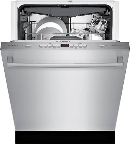 Bosch - 300 Series 24" Bar Handle Dishwasher with Stainless Steel Tub - Stainless steel - Alt_View_Standard_11