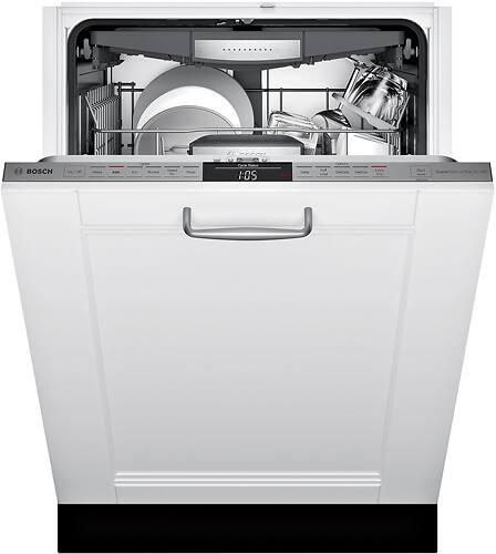 Bosch - 800 Series 24" Custom Panel Dishwasher with Stainless Steel Tub - Custom Panel Ready - Alt_View_Standard_11