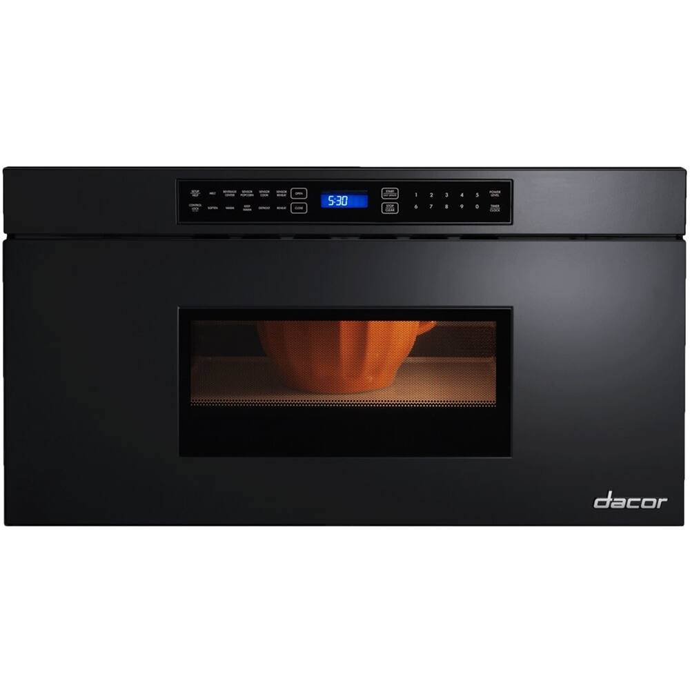 Dacor - Renaissance 1.0 Cu. Ft. Built-In Microwave - Black - Front_Zoom