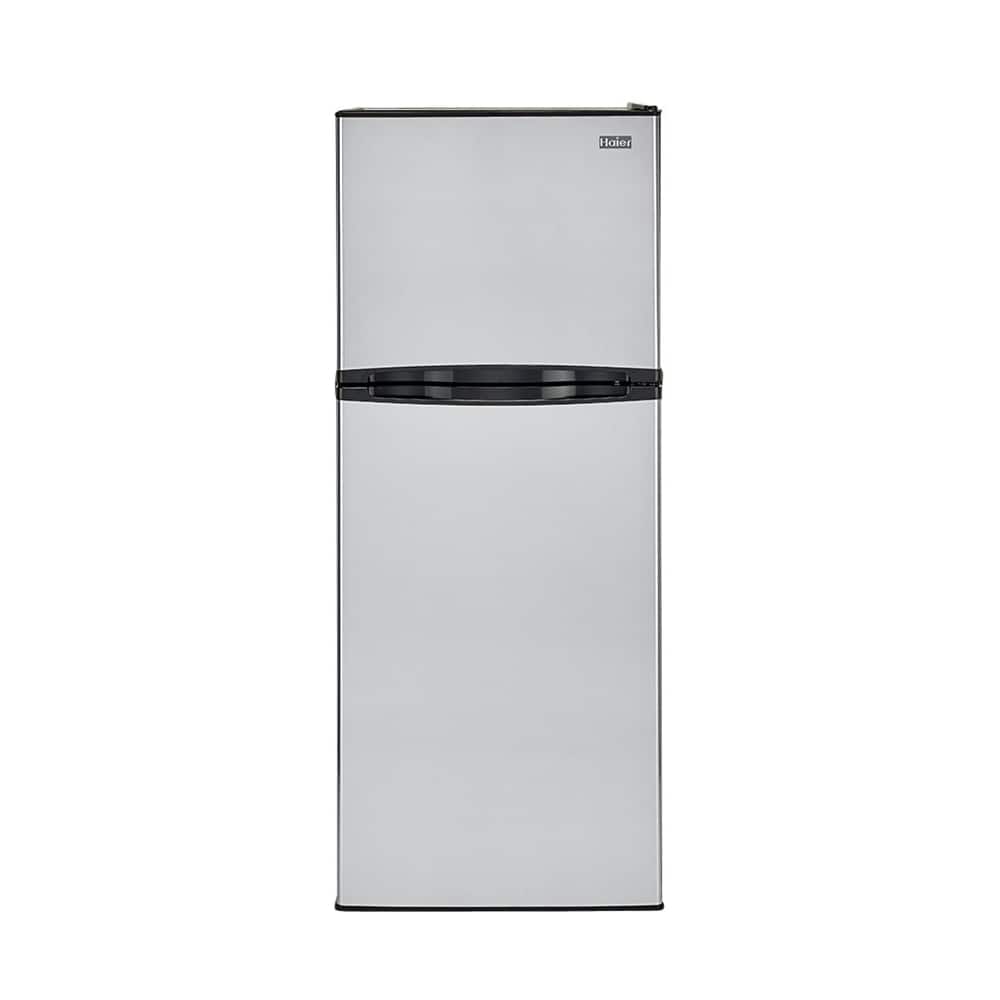 Haier 11.6 Cu. Ft. TopFreezer Refrigerator Stainless steel at