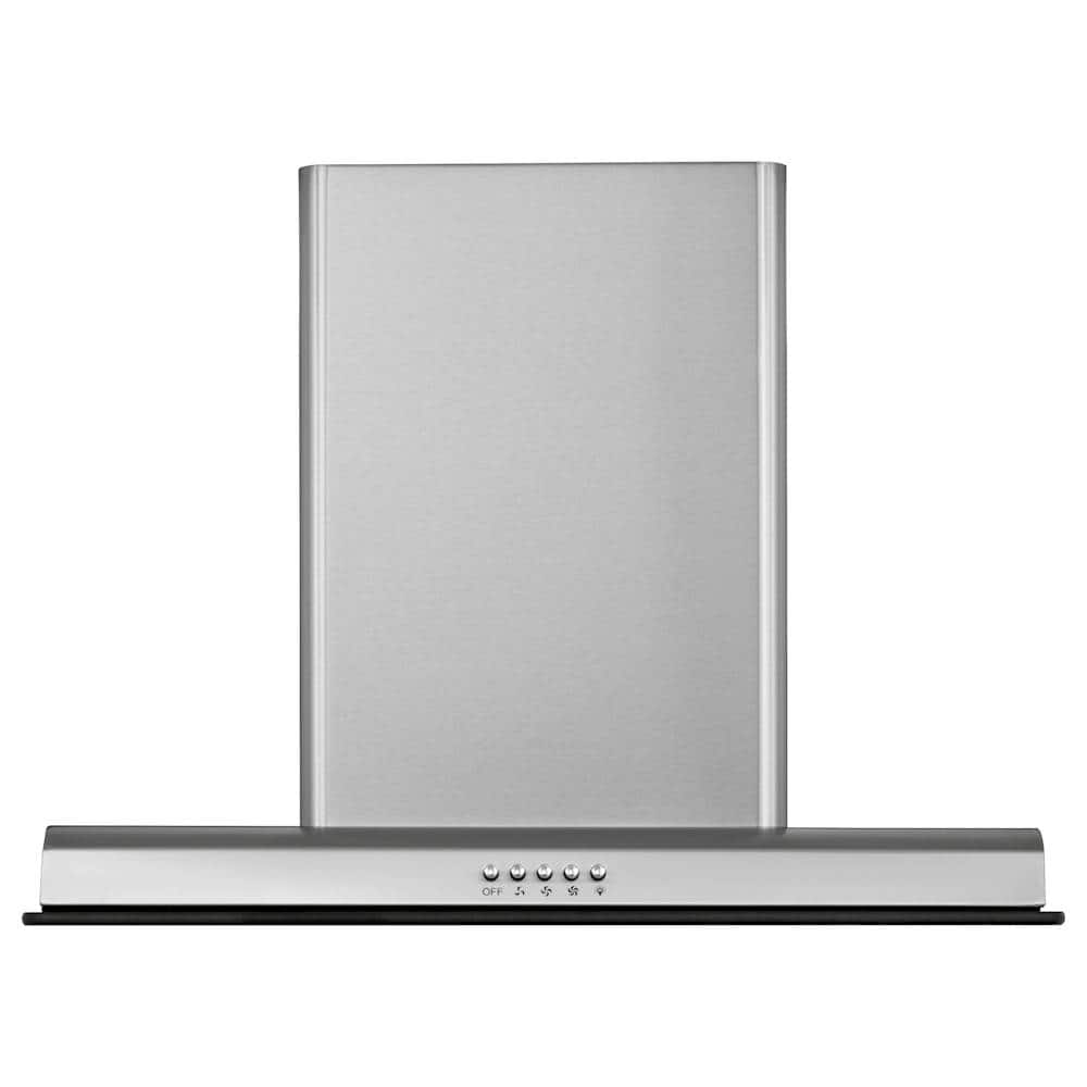 Haier - 24" Convertible Range Hood - Stainless steel and glass - Front_Zoom