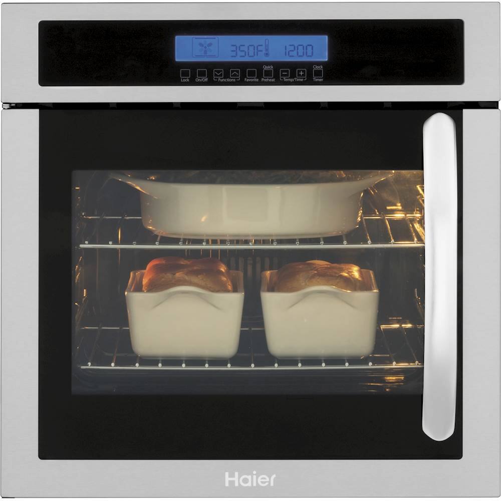Haier 23.4" BuiltIn Single Electric Convection Wall Oven Stainless