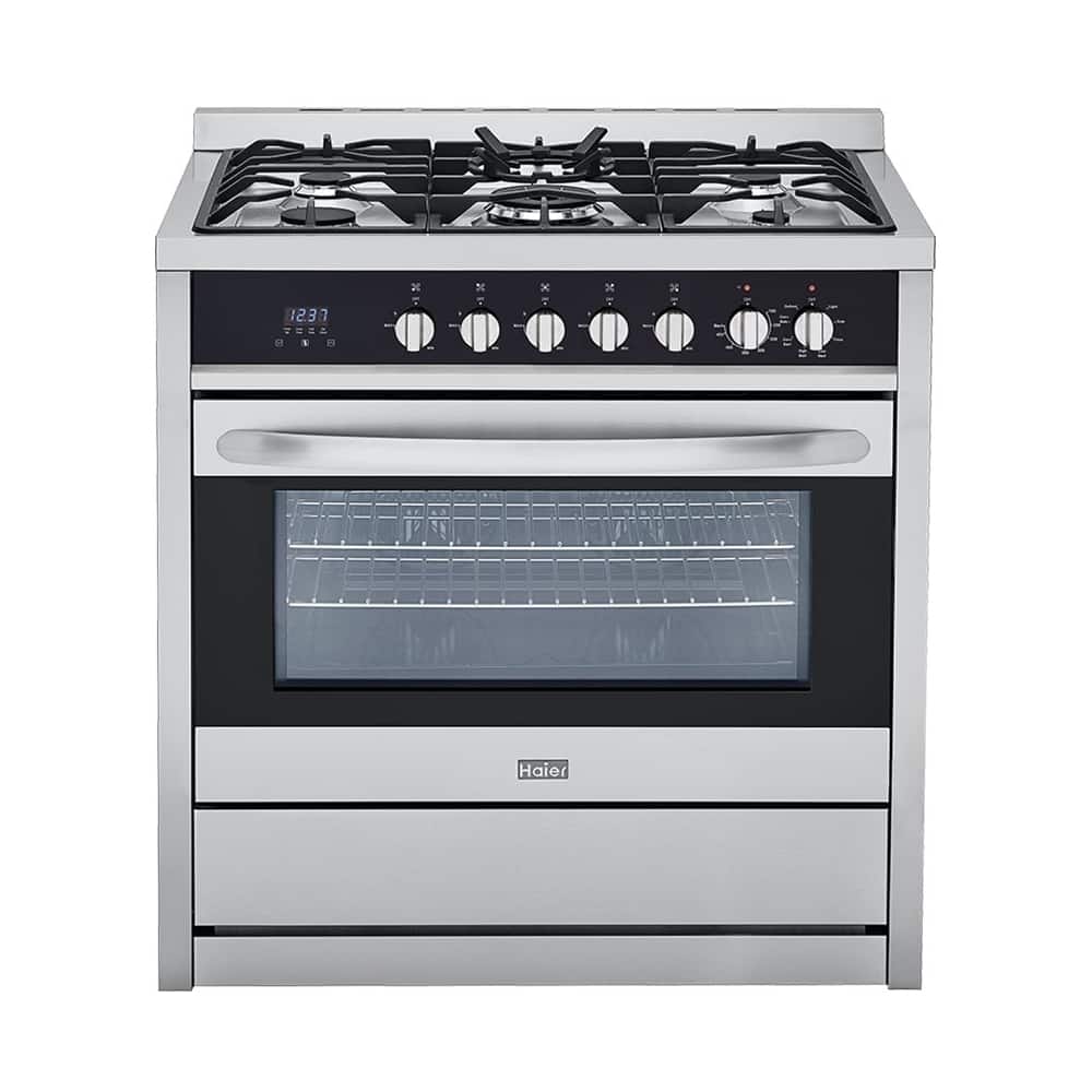 Haier 3.8 Cu. Ft. Freestanding Gas Convection Range Stainless steel