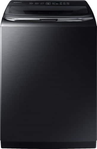 Samsung - Activewash 5.2 Cu. Ft. 12-Cycle High-Efficiency Top-Loading Washer - Fingerprint Resistant Black Stainless Steel - Front_Standard
