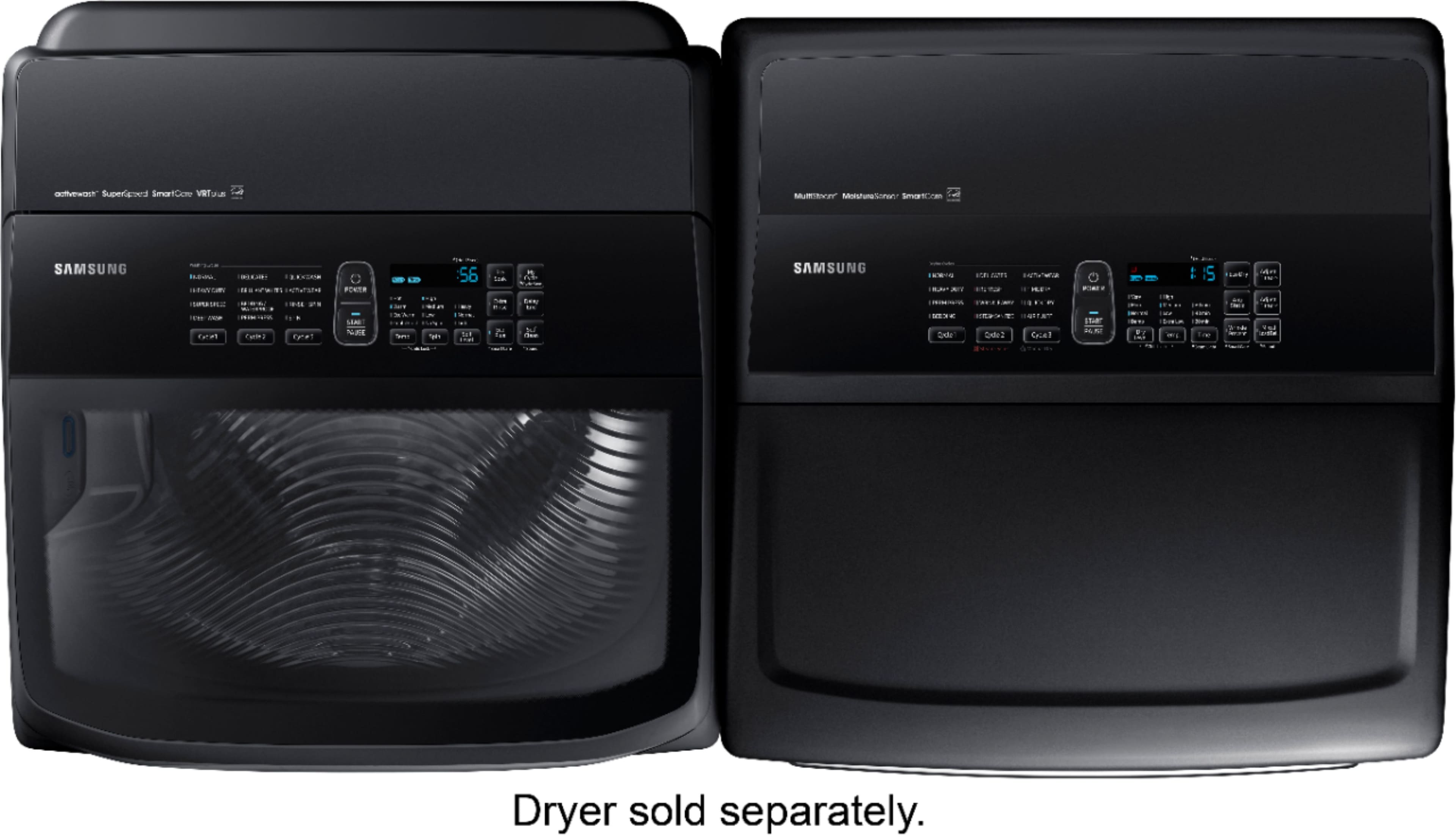 Samsung - Activewash 5.2 Cu. Ft. 12-Cycle High-Efficiency Top-Loading Washer - Fingerprint Resistant Black Stainless Steel - Alt_View_Standard_16