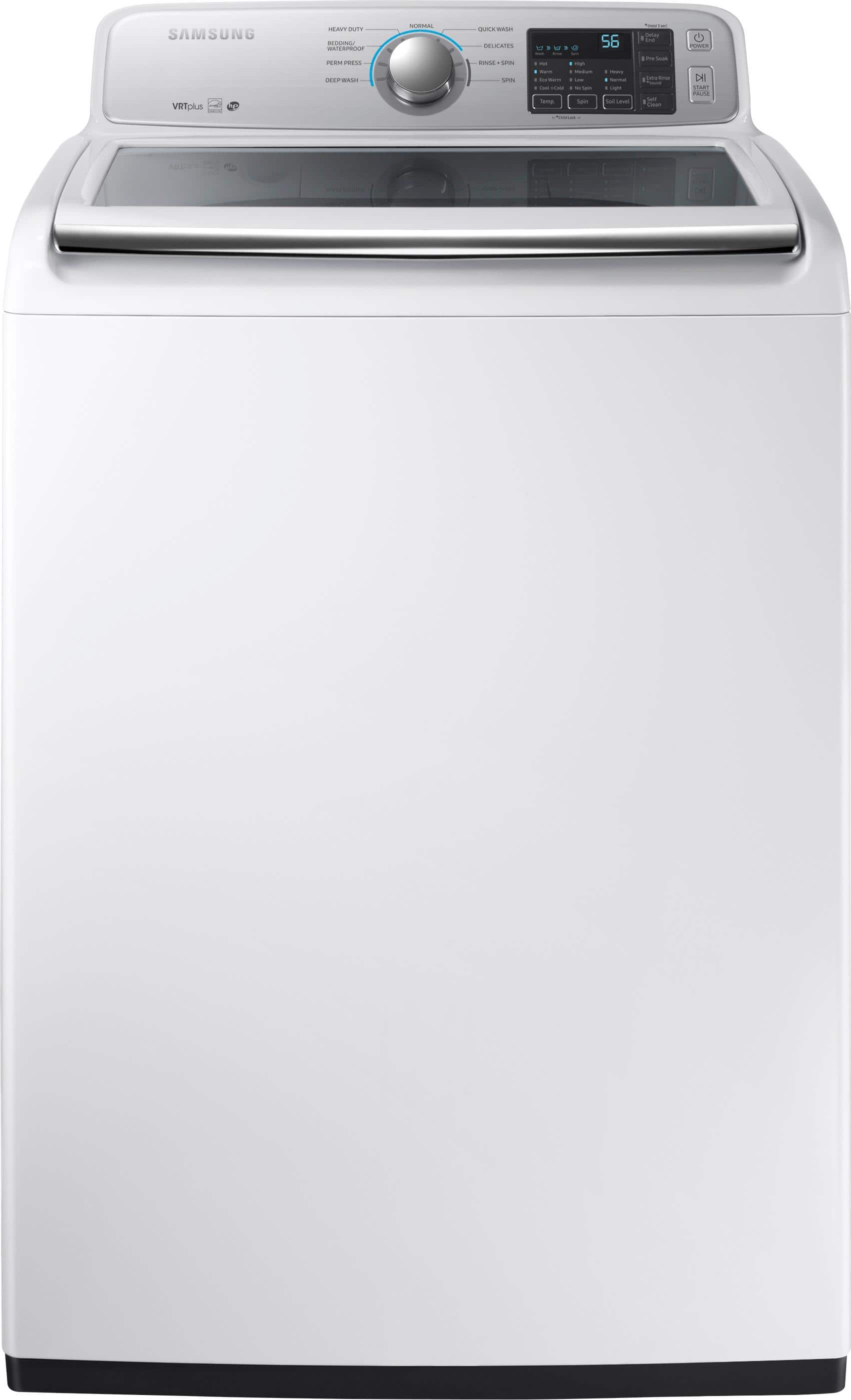 Samsung - 4.5 Cu. Ft. 9-Cycle Top-Loading Washer - White - Front_Zoom
