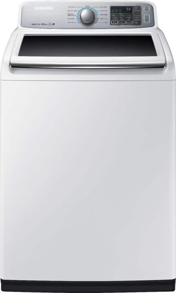 Samsung - 5.0 Cu. Ft. 11-Cycle High-Efficiency Top-Loading Washer - White - Front_Zoom