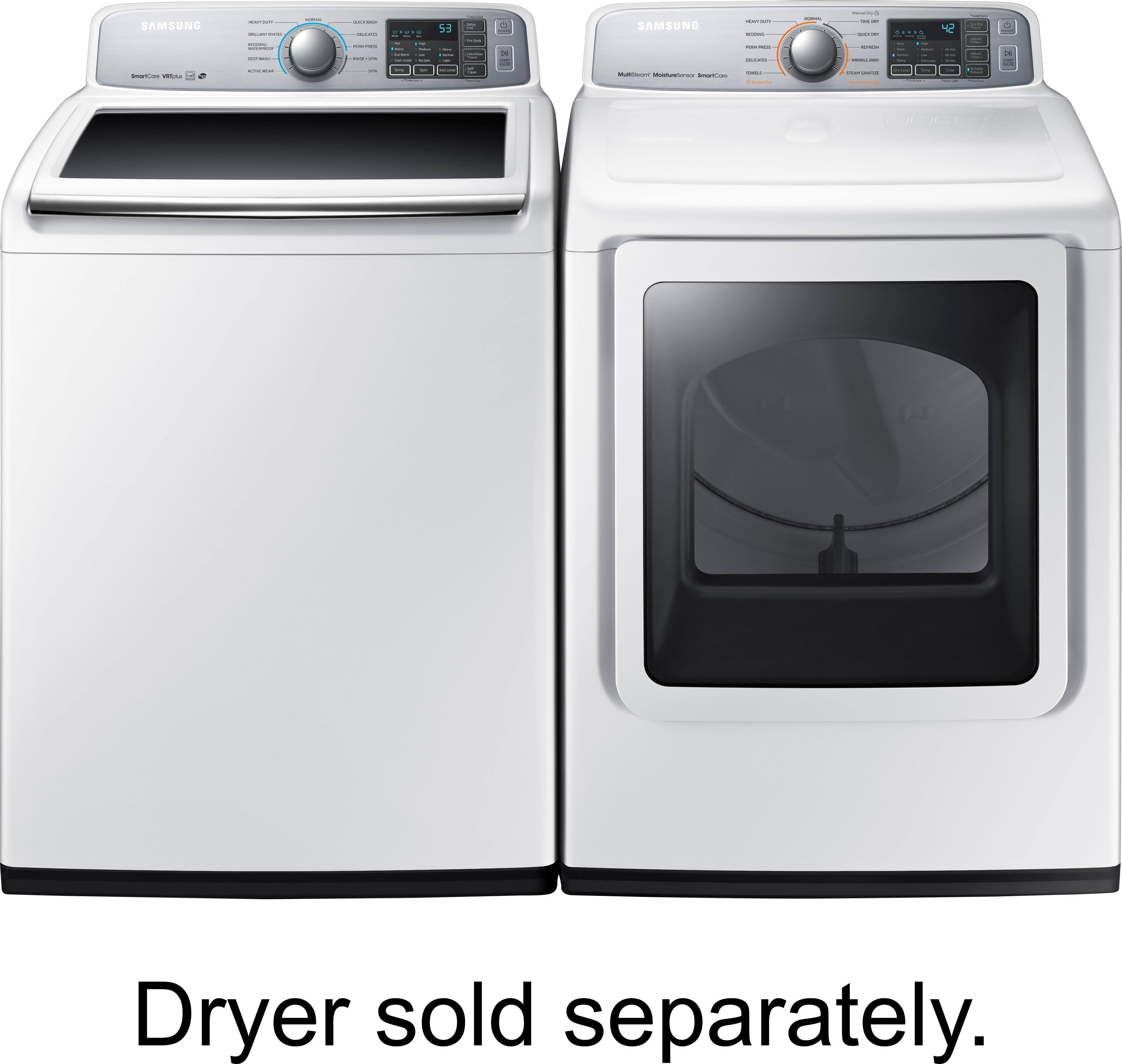 Samsung - 5.0 Cu. Ft. 11-Cycle High-Efficiency Top-Loading Washer - White - Alt_View_Standard_11