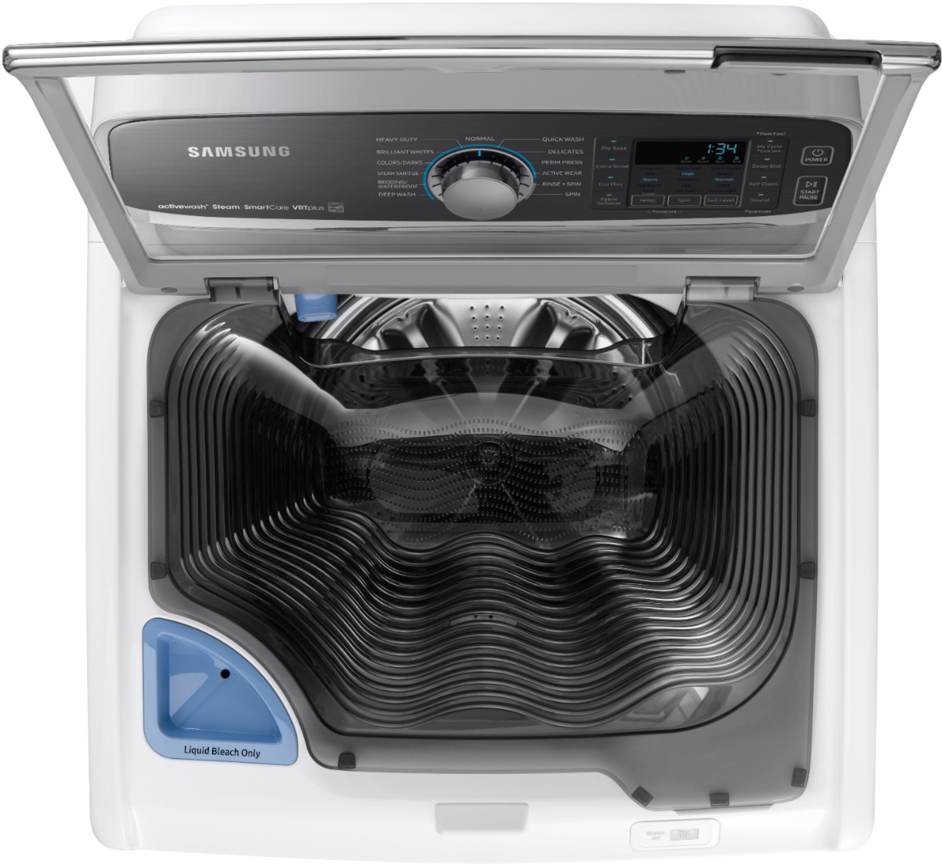 Samsung - Activewash 5.2 Cu. Ft. 13-Cycle High-Efficiency Top-Loading Washer with Steam - White - Alt_View_Standard_11